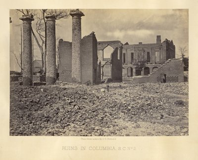Ruinas en Columbia, Carolina del Sur, n.º 2 de George N. Barnard