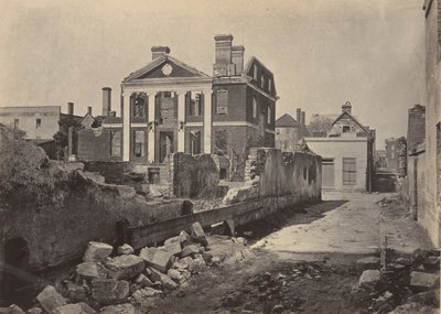 Ruinas de la mansión Pinckney, Charleston, Carolina del Sur, 1860s de George N. Barnard