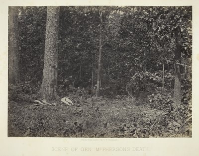 Escena de la muerte del Gral. McPhersons de George N. Barnard