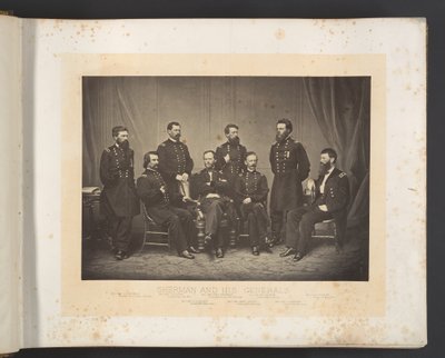 Sherman y sus generales de George N. Barnard