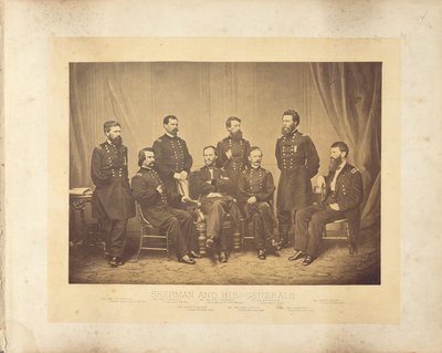 Sherman y sus generales de George N. Barnard