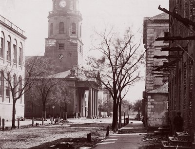 Iglesia de San Miguel, Charleston, S.C., ca. 1864 de George N. Barnard