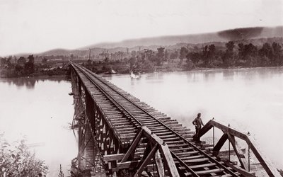 Río Tennessee en Bridgeport, ca. 1864 de George N. Barnard