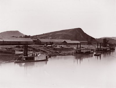 Río Tennessee en Chattanooga y Espolón de Lookout Mountain de George N. Barnard