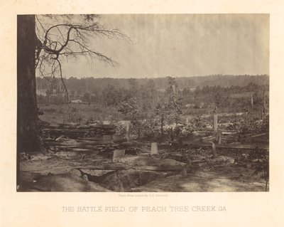 Campo de batalla de Peach Tree Creek, Georgia de George N. Barnard