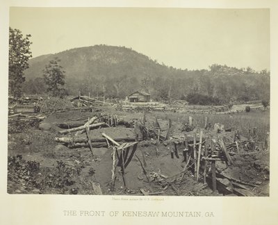 El frente de Kenesaw Mountain, GA de George N. Barnard