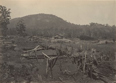 El Frente de la Montaña Kenesaw, Georgia, 1860s de George N. Barnard