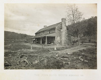 La casa de John Ross, Ringgold, Georgia de George N. Barnard