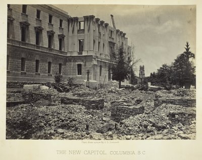 El nuevo Capitolio, Columbia, SC, 1865 de George N. Barnard