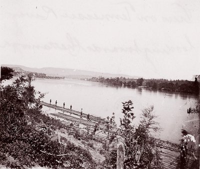 Vista del río Tennessee mirando hacia Chattanooga, ca. 1864 de George N. Barnard