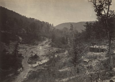 Valle de Whiteside Bajo el Puente, 1860s de George N. Barnard