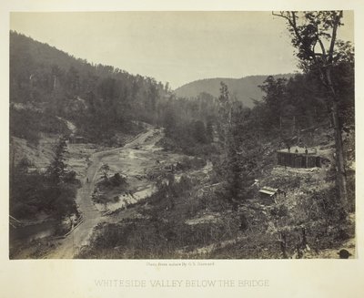 Valle de Whiteside bajo el puente de George N. Barnard