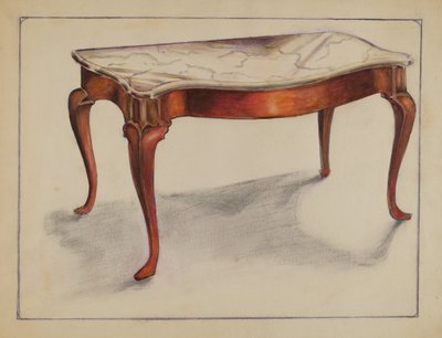 Mesa con Tapa de Mármol de George Nelson