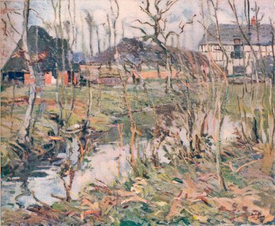 Una granja en Normandía, c1911 de George Oberteuffer