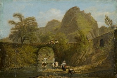 Dynas Rock y puente de George Orleans De La Motte