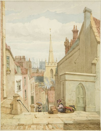 Queen Street [después Christmas Steps] de George Orleans Delamotte