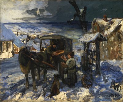 Escena del pueblo de George Overbury Pop Hart