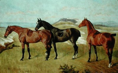 Tres caballos: Whissendine, Swallow y Tiptop de George Paice