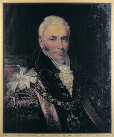 Sir Matthew Wood, Alcalde 1815-1817 de George Patten