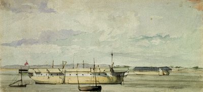 El "Shannon" como armatoste en Sheerness, 4 de septiembre de 1844 de George Pechell Mends