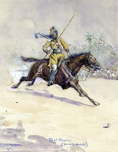 Clavando estacas, Caballería de Skinner de George Percy Jacomb Hood