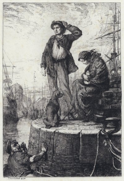 Emigrantes en Liverpool de George Percy Jacomb Hood