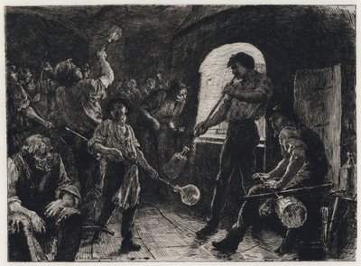 Soplado de vidrio de George Percy Jacomb Hood