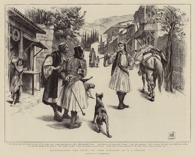Ilustrando la historia de La Vendimia por E. F. Benson de George Percy Jacomb Hood
