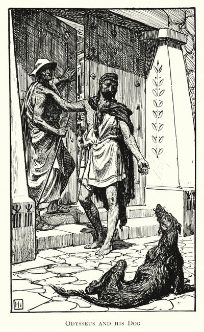 Odisea: Odiseo y su Perro de George Percy Jacomb Hood