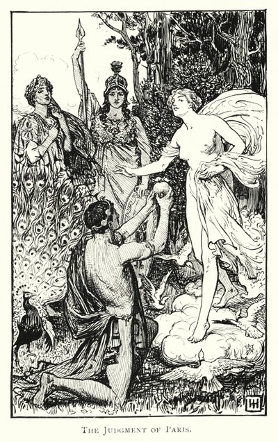 Odisea: El juicio de Paris (grabado) de George Percy Jacomb Hood