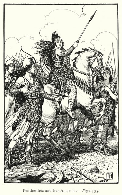 La Ilíada: Pentesilea y sus Amazonas de George Percy Jacomb Hood