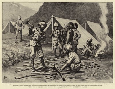Con la Expedición Buner, recogiendo armas rendidas de George Percy Jacomb Hood