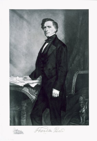 Franklin Pierce, 14º Presidente de los Estados Unidos de América, pub. 1901 de George Peter Alexander Healy