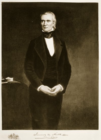 James K. Polk (1795-1849), 11º Presidente de los Estados Unidos de América de George Peter Alexander Healy