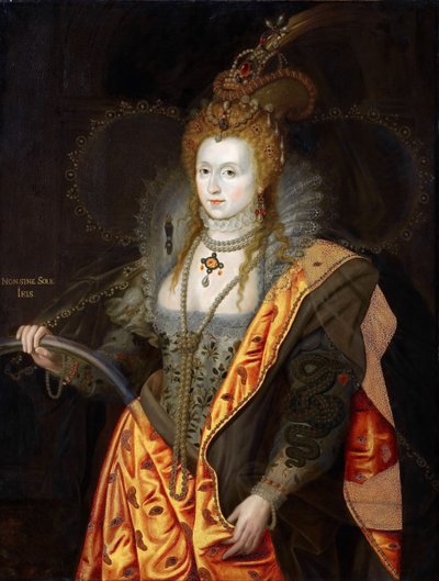 Retrato de Isabel I de Inglaterra 1533-1603, en traje de ballet como Iris Retrato del Arcoíris de George Peter Alexander Healy
