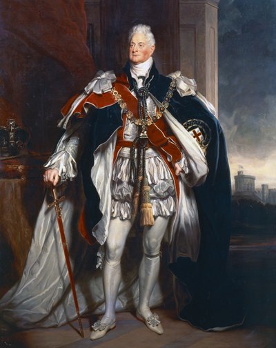 Retrato del Rey Guillermo IV, copia de Sir Martin Archer Shee de George Peter Alexander Healy