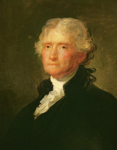 Retrato de Thomas Jefferson, después de una pintura de Gilbert Stuart (1755-1828) de George Peter Alexander Healy