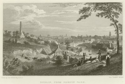 Dublín desde Phoenix Park de George Petrie