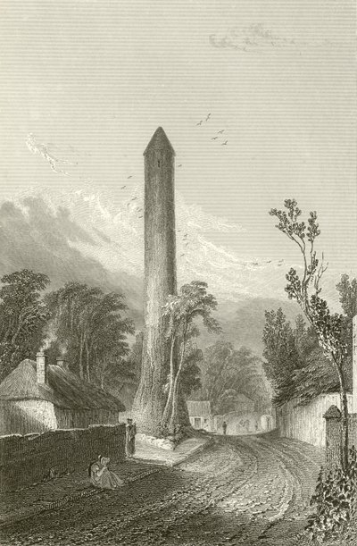 La Torre Redonda de Clondalkin, Dublín, Irlanda de George Petrie