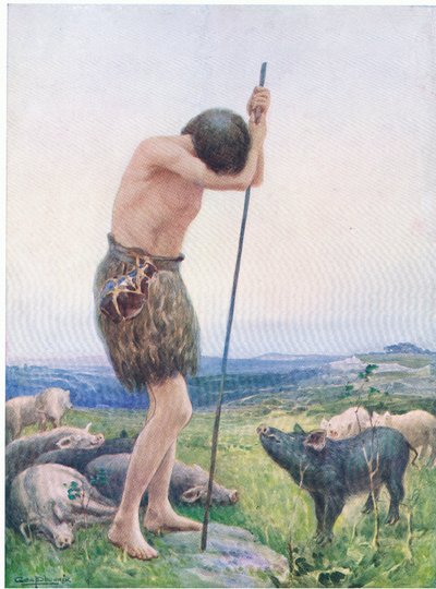El Hijo Pródigo, de El Libro de Imágenes de la Biblia publicado por Thomas Nelson, c.1950 de George Phoenix