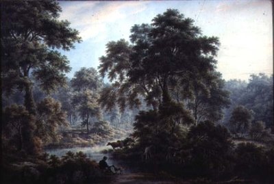 Cerca del viejo baño, Matlock, siglo XIX de George Pickering