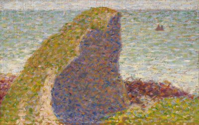 Le Bec du Hoc, Estudio de Grandcamp, 1885 de George Pierre Seurat