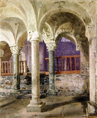 Cripta de San Nicolás Giornico, Cantón Ticino, Suiza de George Price Boyce