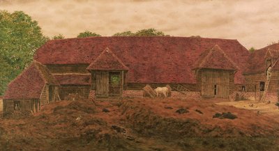 El viejo granero en Whitchurch de George Price Boyce