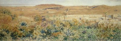La Montaña Roja, desde un montículo de basura en las afueras de El Cairo de George Price Boyce