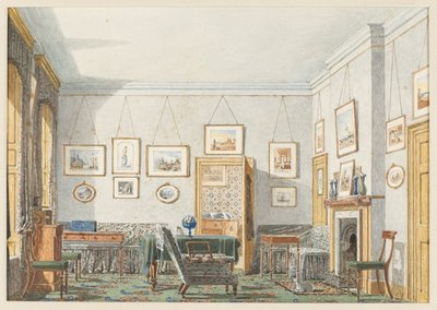 La Habitación de George James Drummond en Oxford, 1853 de George Pyne