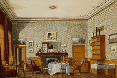 El interior de una habitación, Christ Church, Oxford de George Pyne
