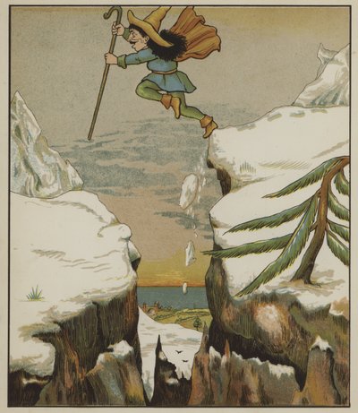 Ilustración para Rumpelstiltskin de Los Hermanos Grimm de George R. Halkett