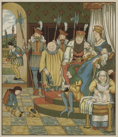 Ilustración de Rumpelstiltskin de Los Hermanos Grimm de George R. Halkett