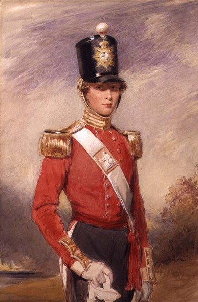 Un joven oficial del 9º Regimiento de Infantería, Norfolk de George Richmond